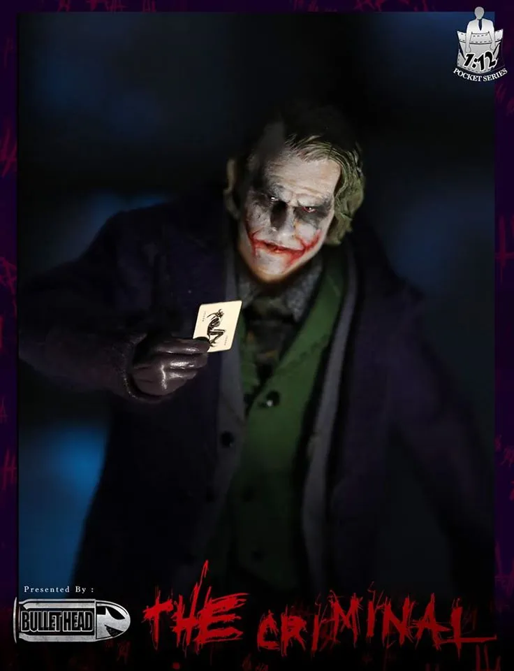 Mint in Box The Dark Knight Joker Action Figure - 1/12 Scale Collectible