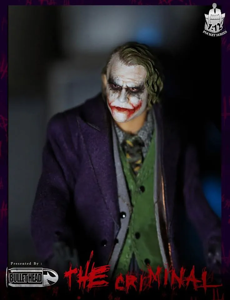 Mint in Box The Dark Knight Joker Action Figure - 1/12 Scale Collectible