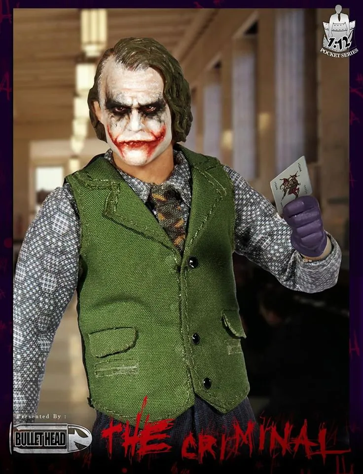 Mint in Box The Dark Knight Joker Action Figure - 1/12 Scale Collectible