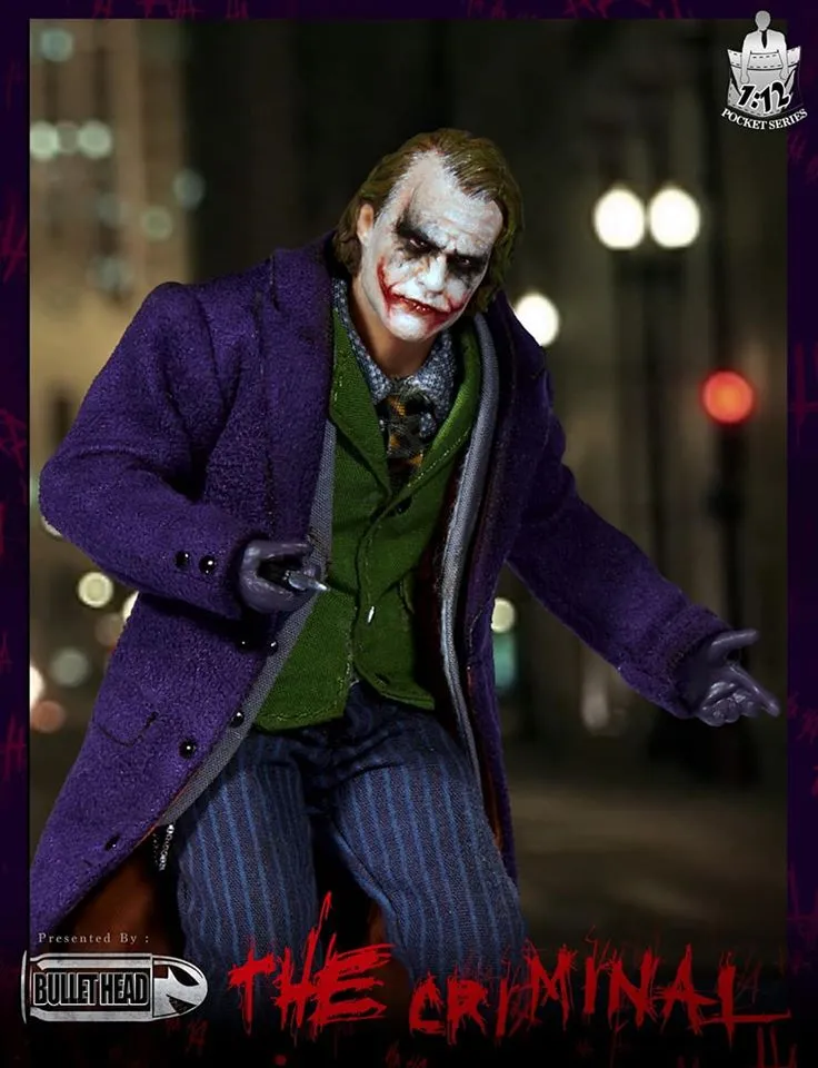 Mint in Box The Dark Knight Joker Action Figure - 1/12 Scale Collectible