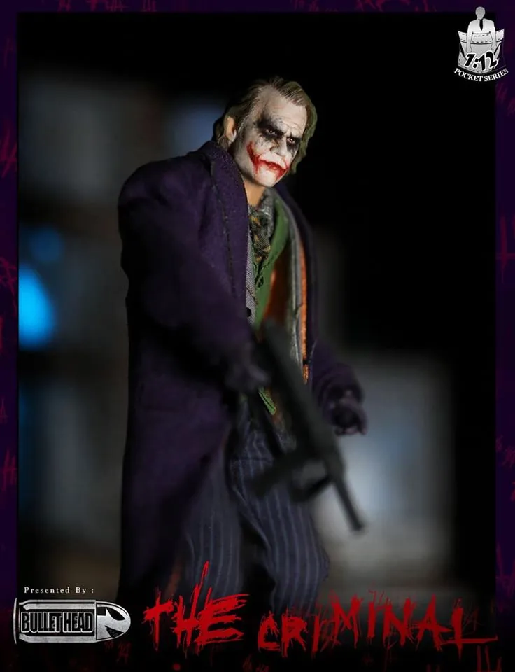 Mint in Box The Dark Knight Joker Action Figure - 1/12 Scale Collectible