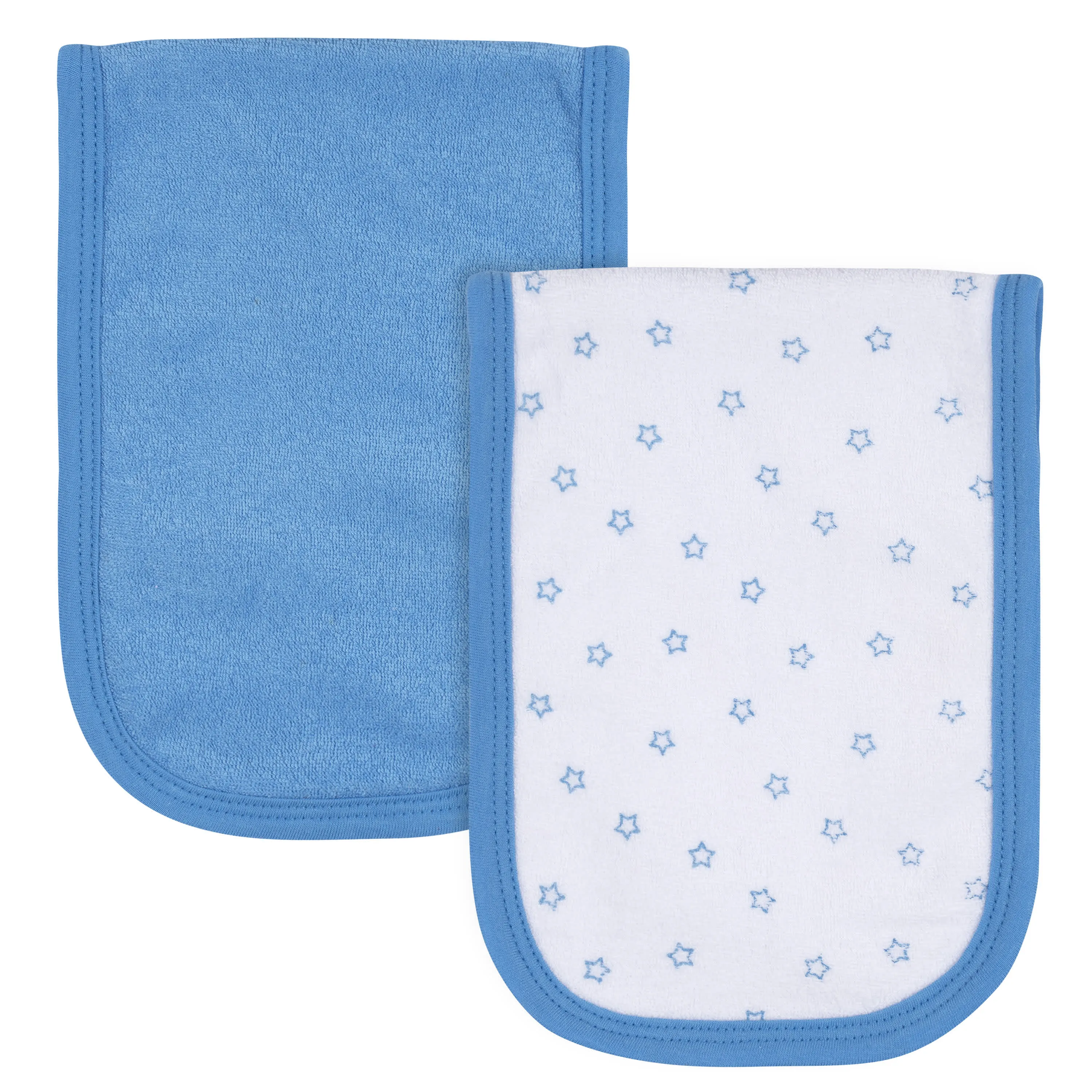 2-Pack Baby Boys Boy Stars Terry Burp Cloths