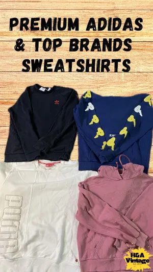 ADIDAS & TOP BRAND SWEATSHIRTS