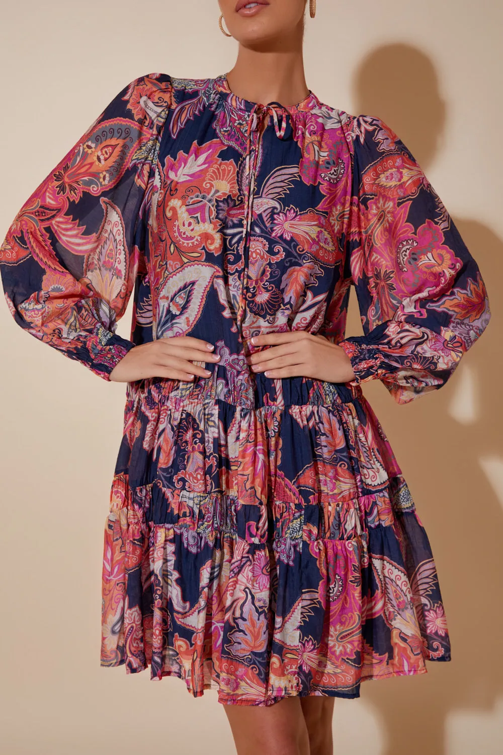 Adorne Collins Paisley Dress