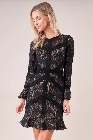 Adrena Open Back Lace Dress