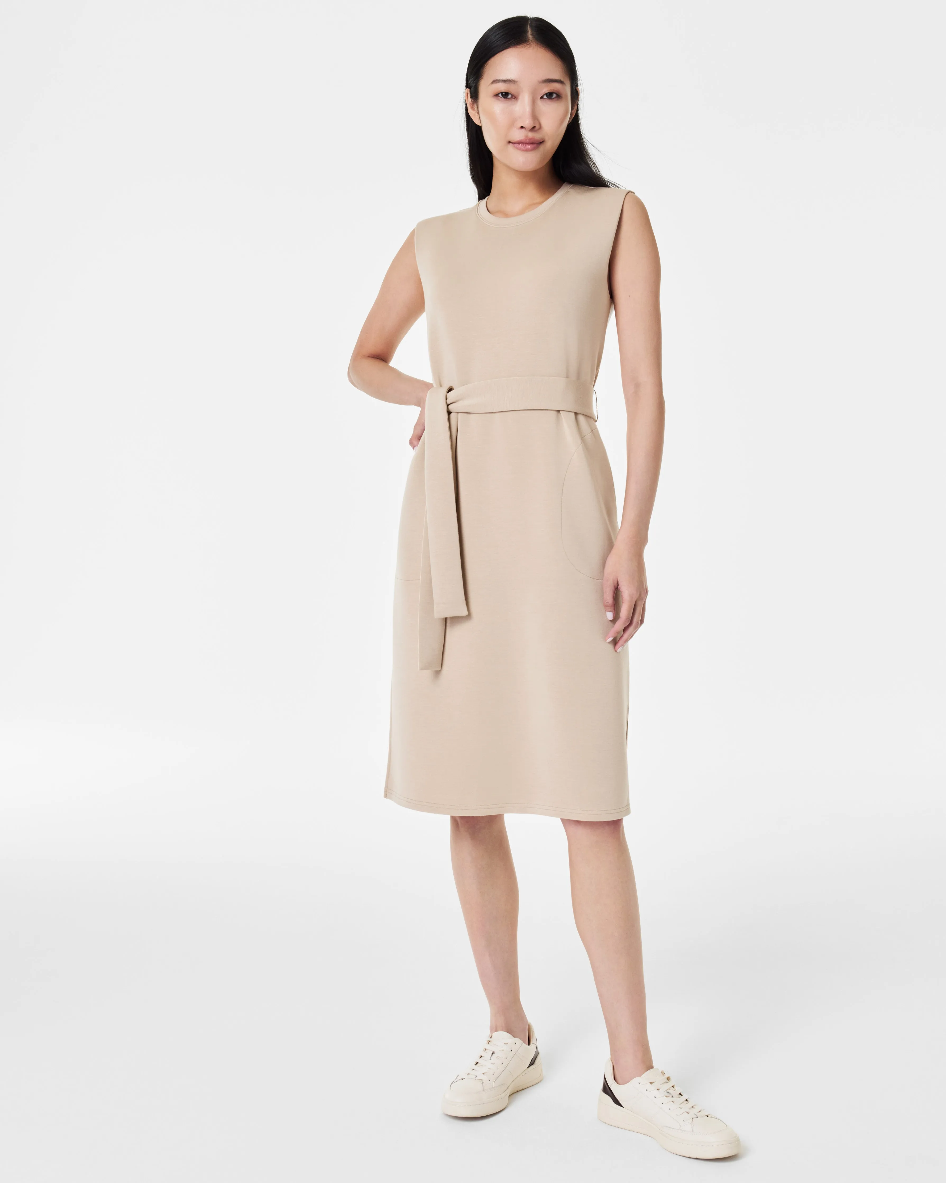 AirEssentials Tie-Waist Tank Dress