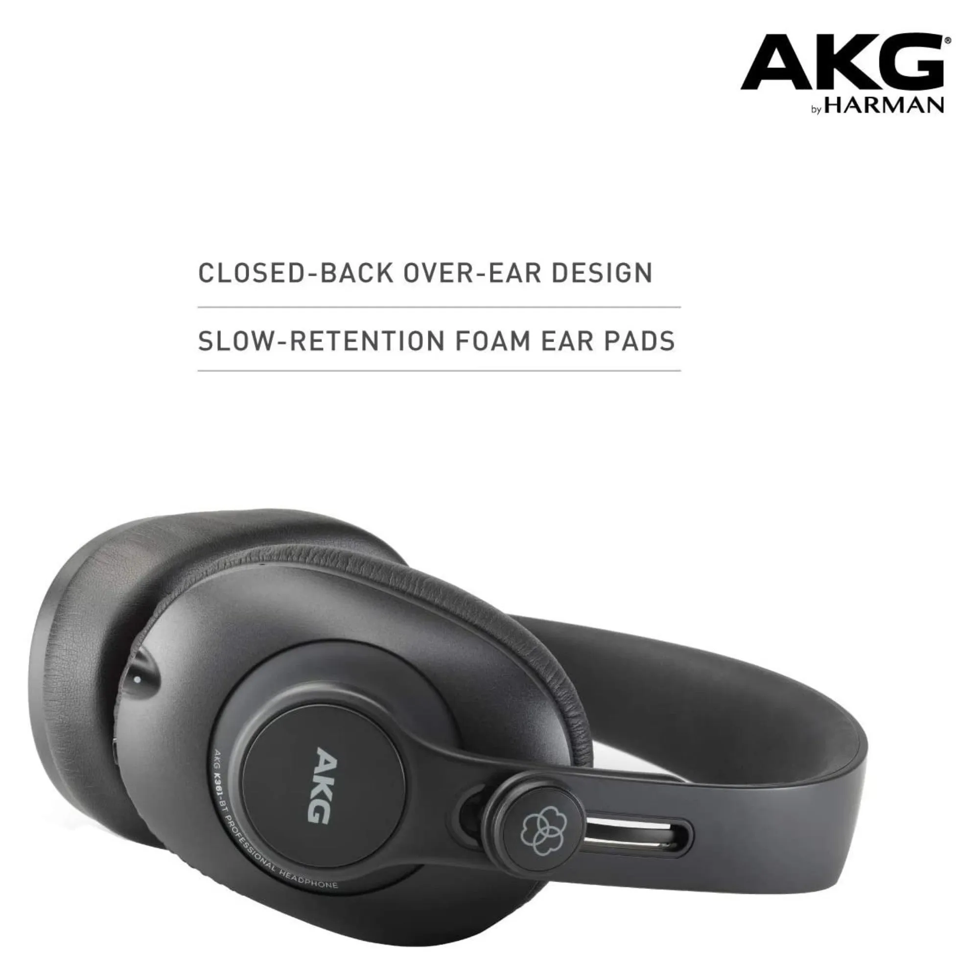 AKG K361-BT - Over-Ear, Closed-Back, Foldable Studio Headphones with Bluetooth