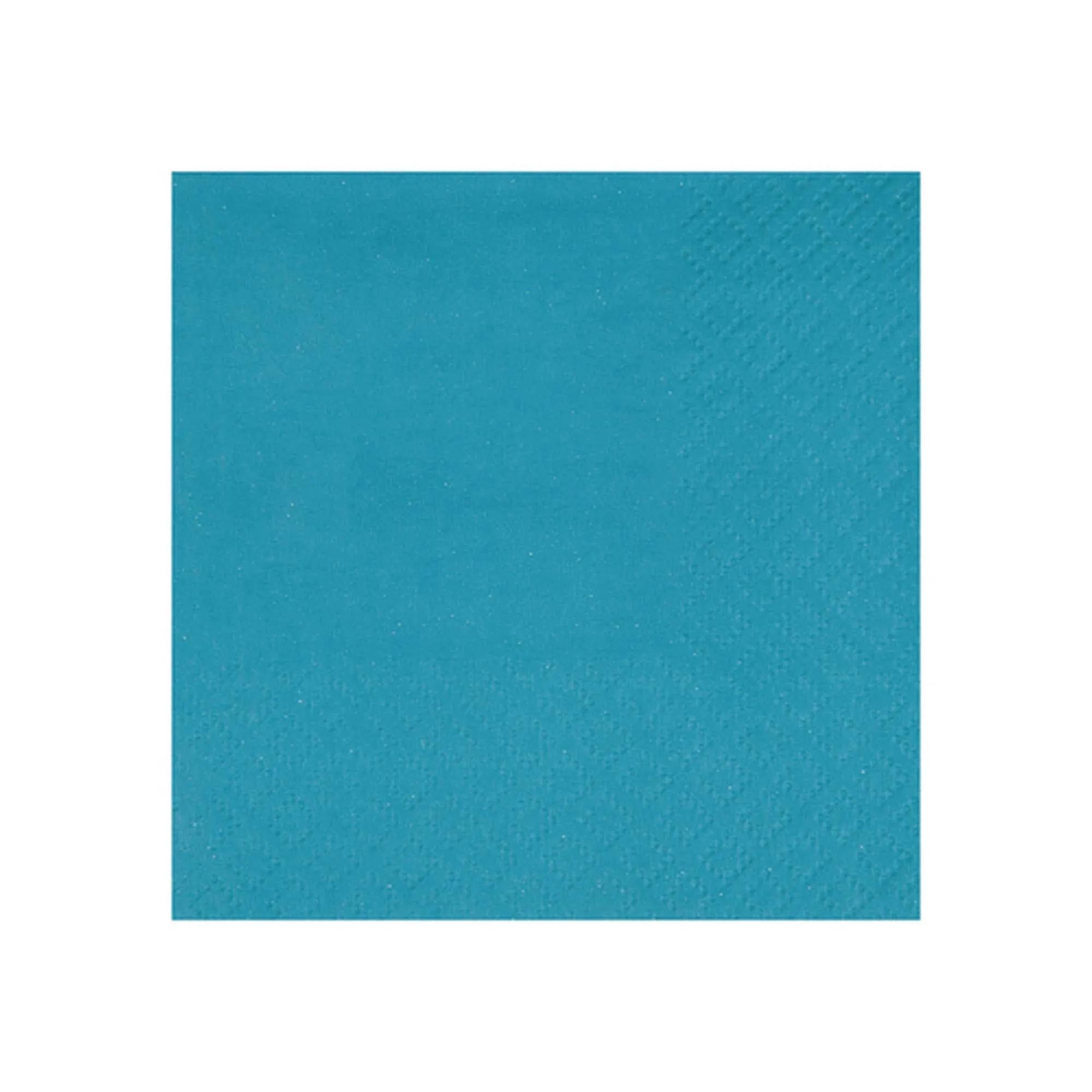 Aqua Blue Small Compostable Beverage Paper Party Napkins, 25 Count