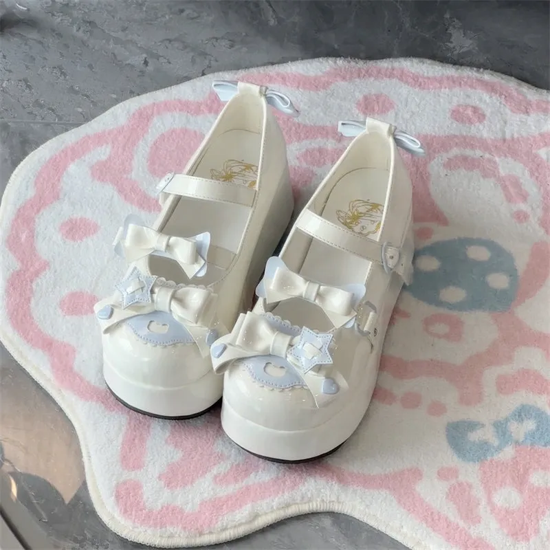 Authentic and original Japanese style round toe sweet women's shoes