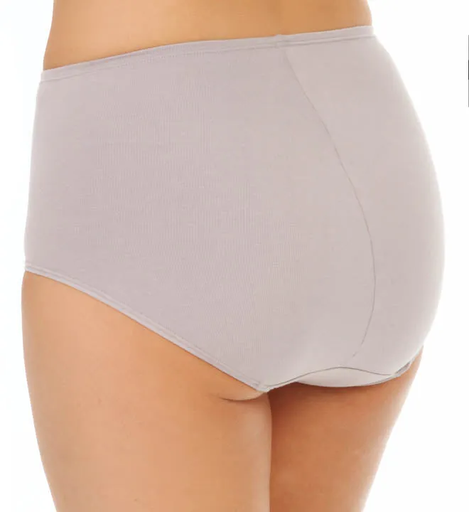 Bali Women`s One Smooth U Tummy Toning Cotton Brief 2-Pack