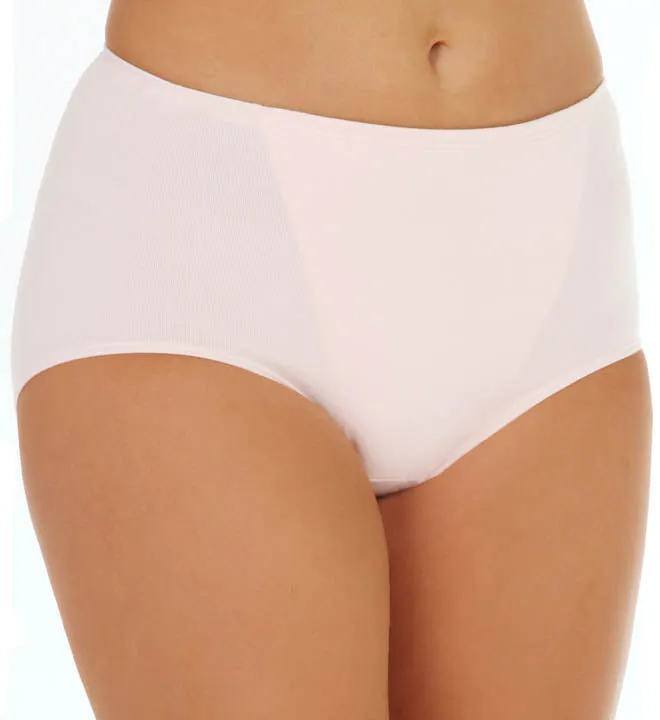 Bali Women`s One Smooth U Tummy Toning Cotton Brief 2-Pack