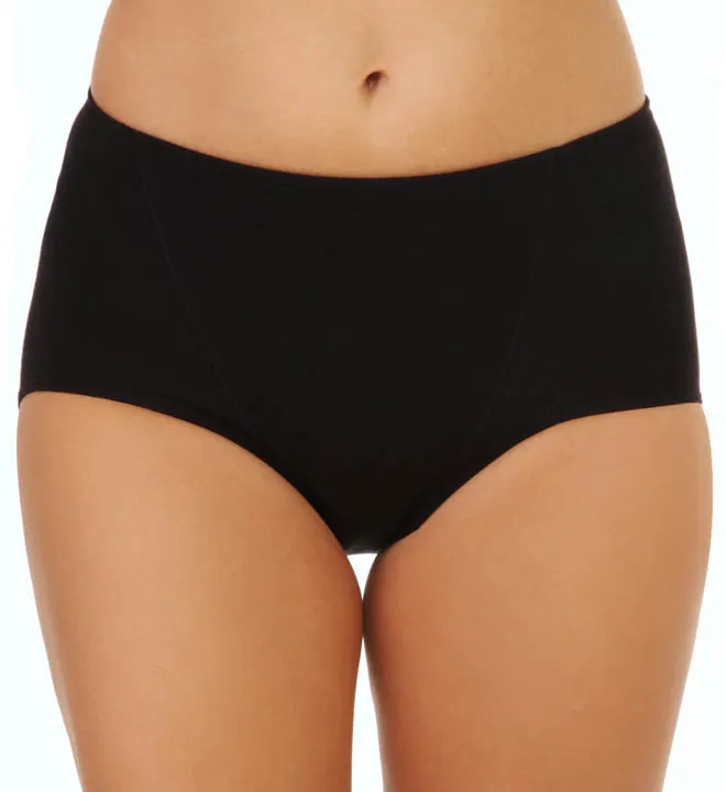 Bali Women`s One Smooth U Tummy Toning Cotton Brief 2-Pack