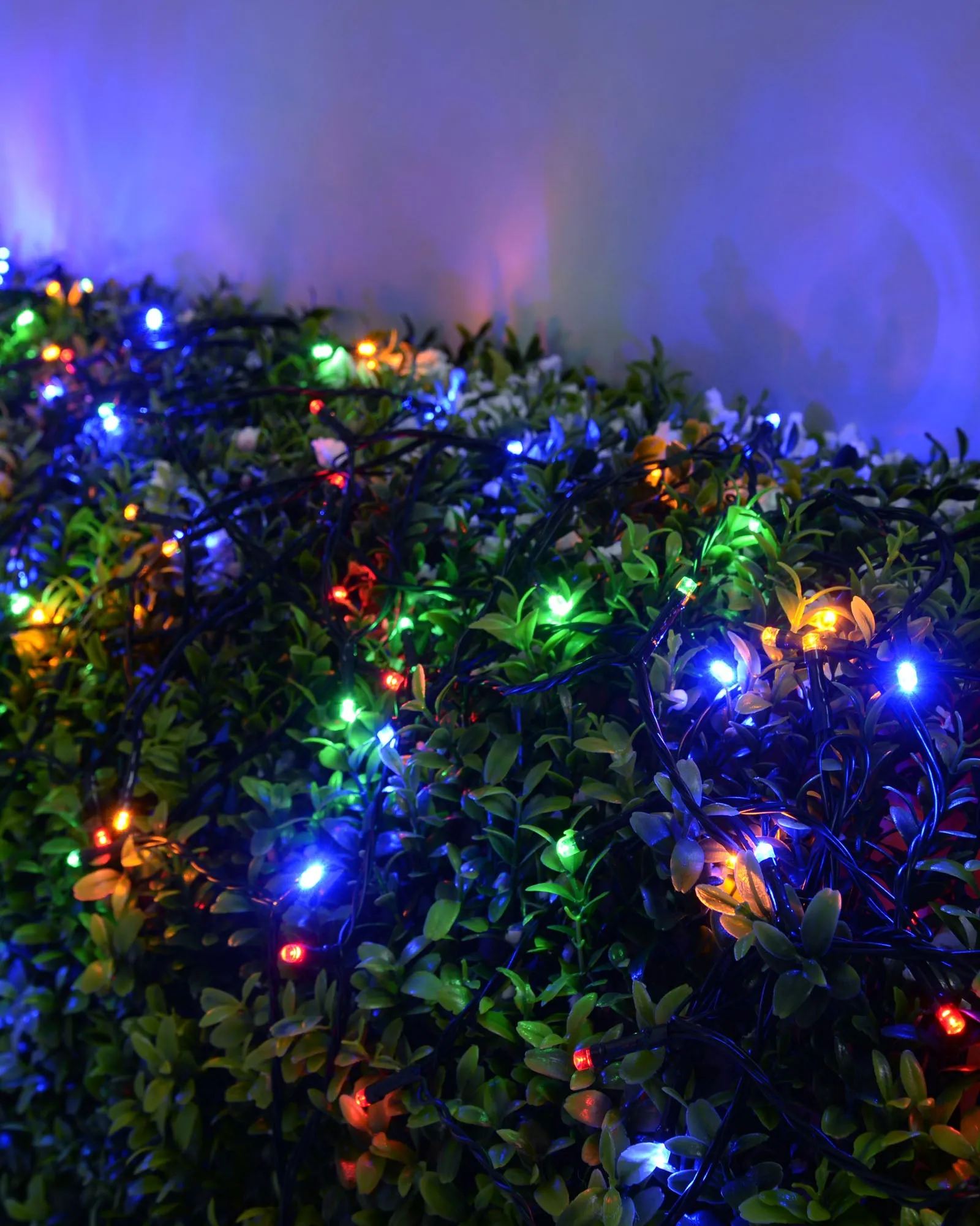 Battery Operated Multi-Function 400 LED Light String with Timer, Multi-Coloured