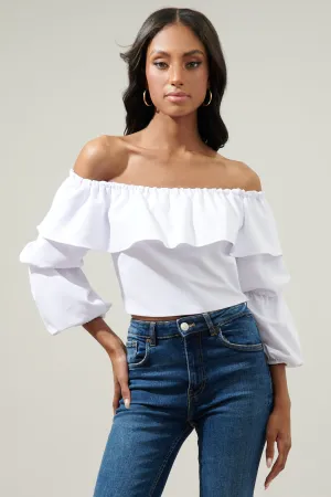 Briar Off the Shoulder Cropped Top