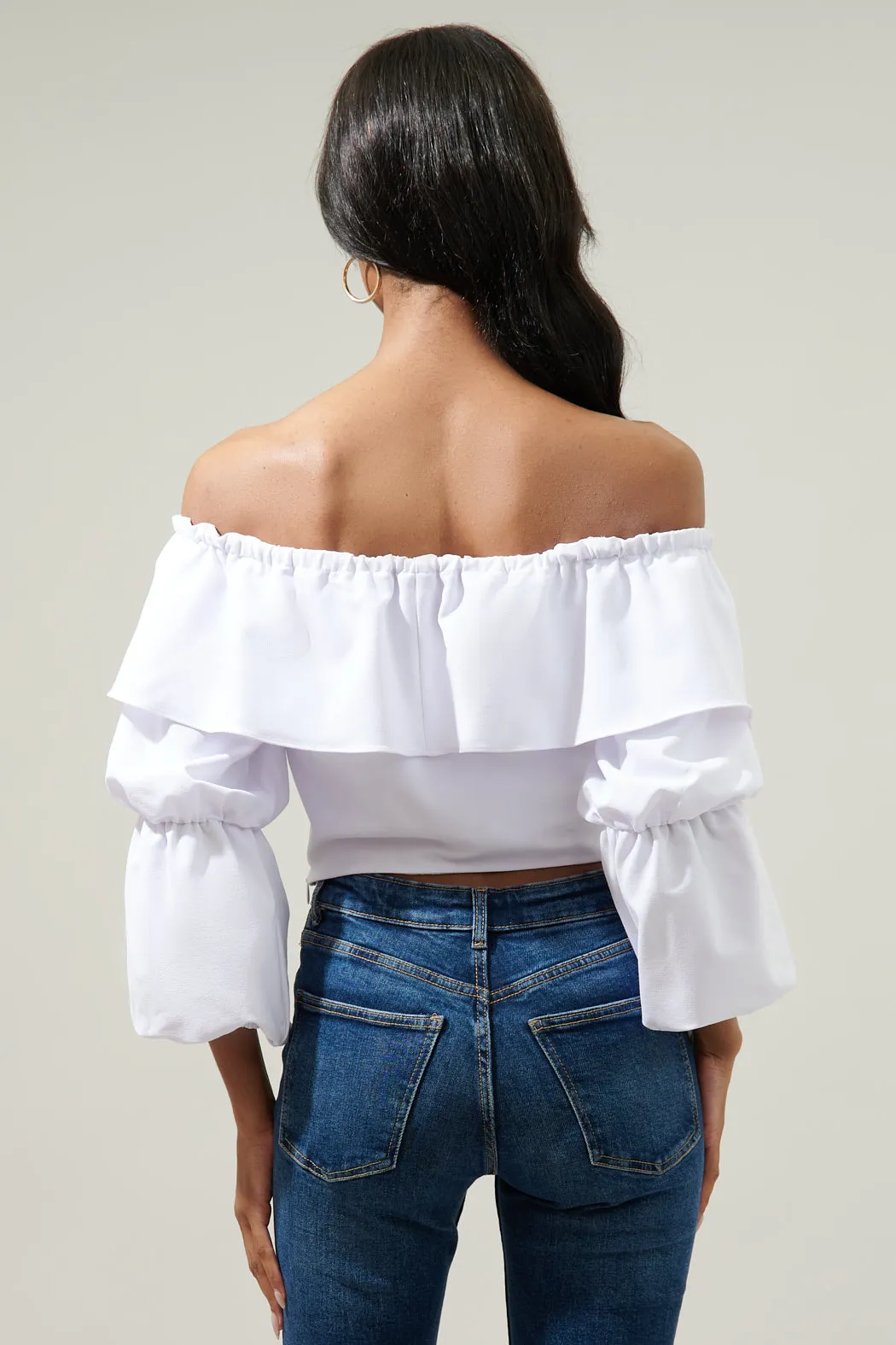 Briar Off the Shoulder Cropped Top