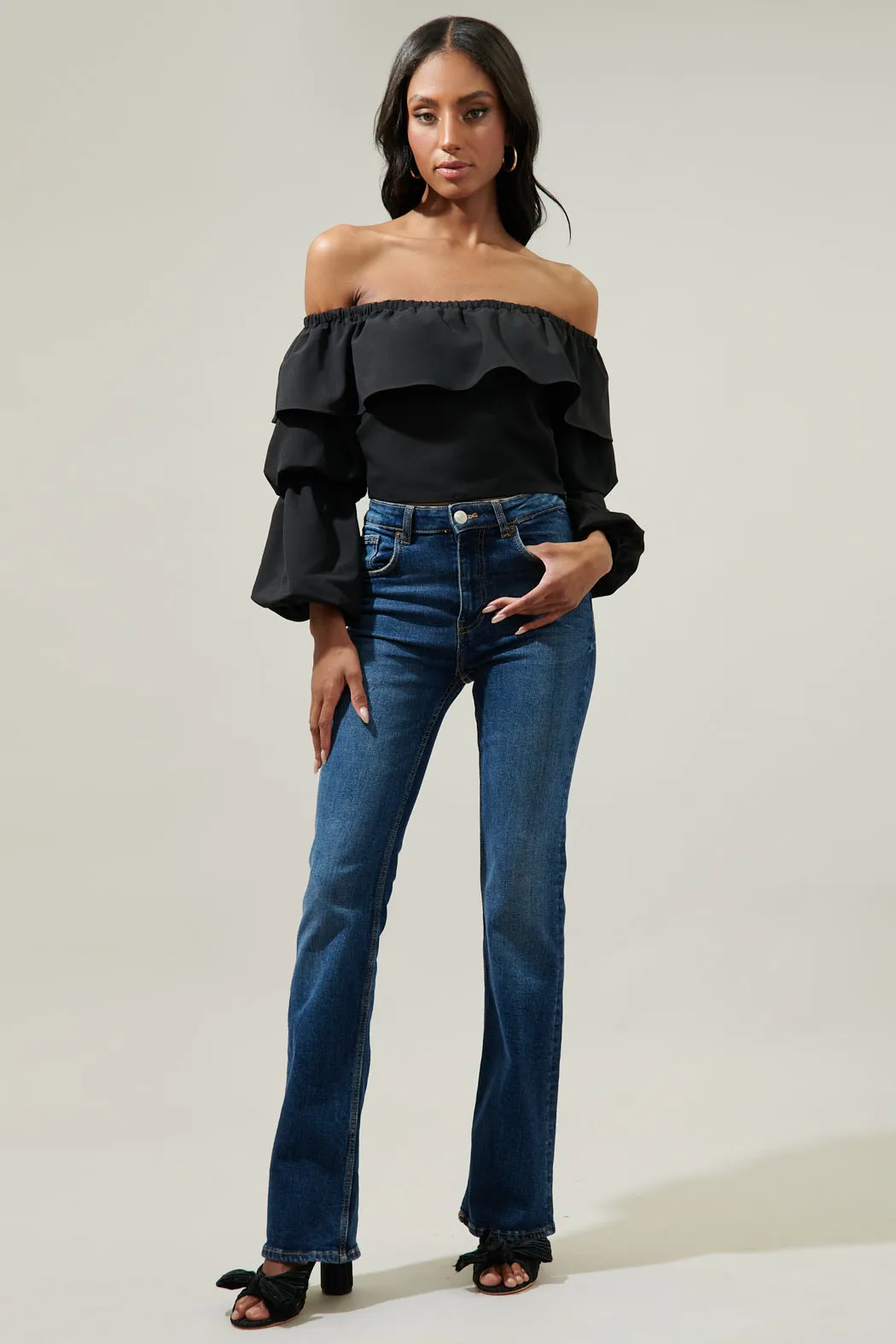 Briar Off the Shoulder Cropped Top