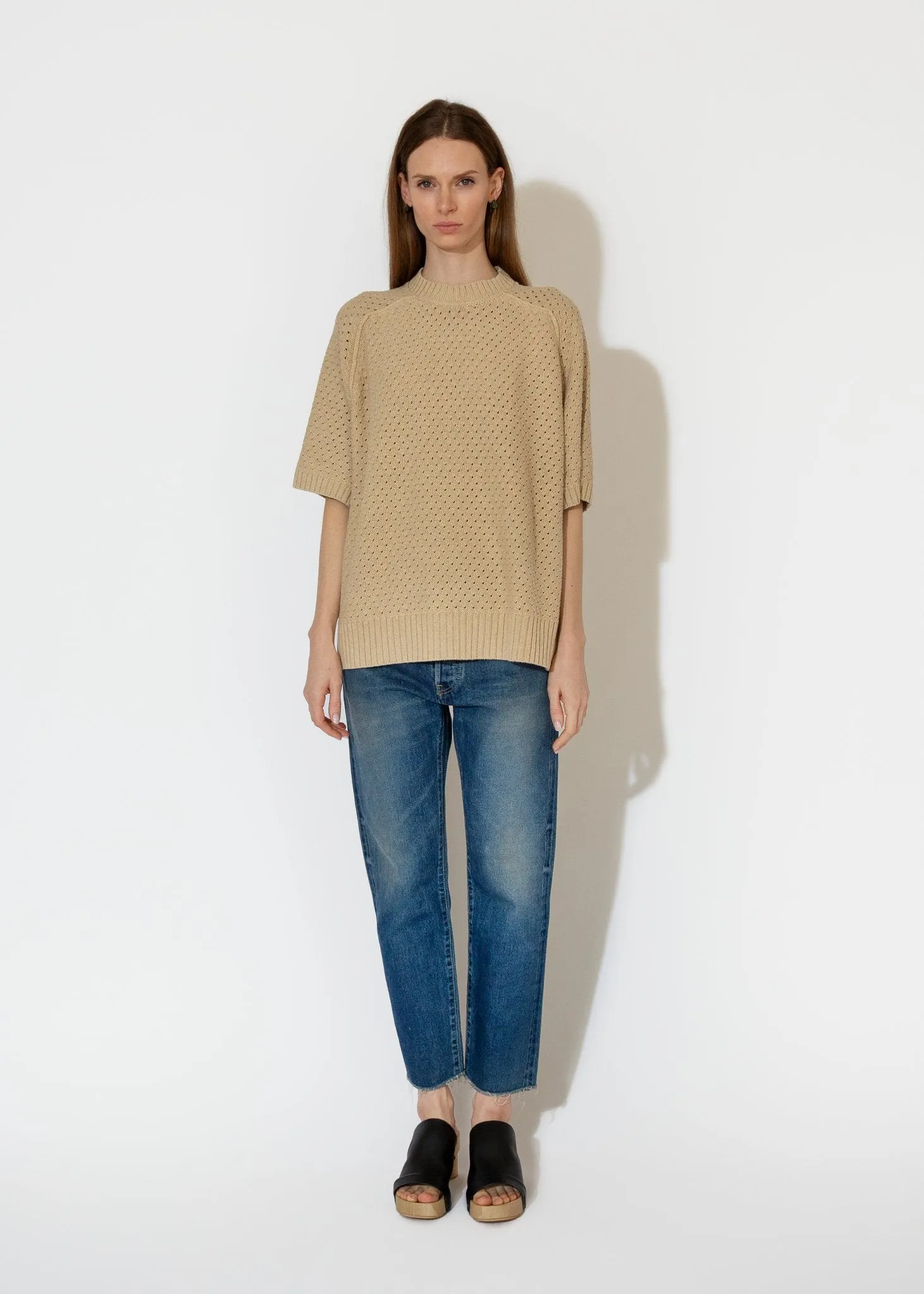 Cane Crewneck in Jute