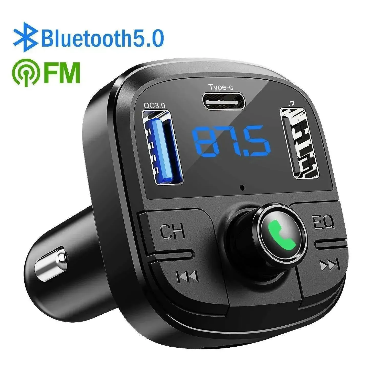 Car Mp3 Bluetooth Player Double USB Charger