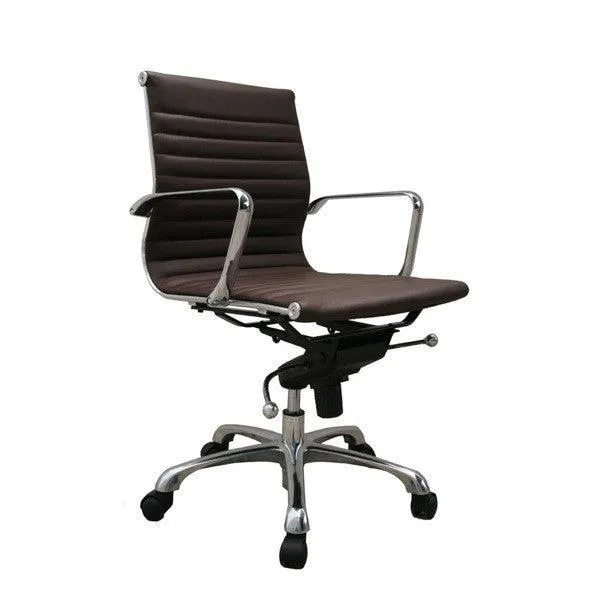 Carly White Low Back Ergonomic Office Chair