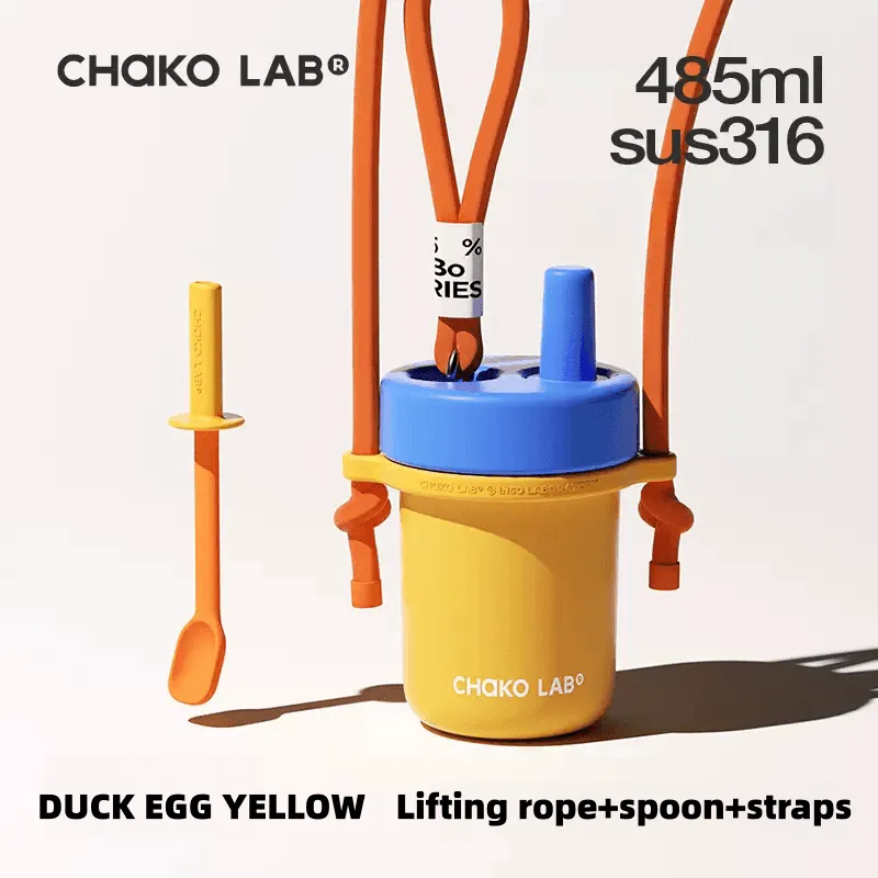 CHAKOLAB Ceramic Insulated BOBO Straw Cup 450ml