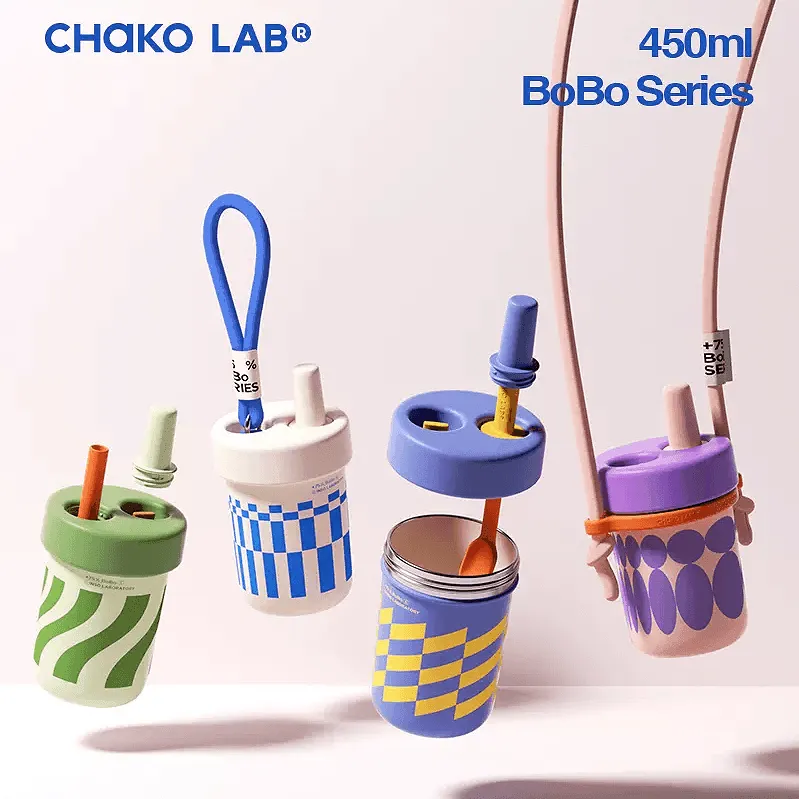 CHAKOLAB Ceramic Insulated BOBO Straw Cup 450ml