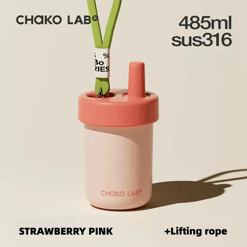 CHAKOLAB Ceramic Insulated BOBO Straw Cup 450ml