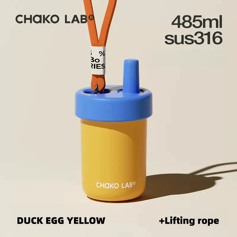 CHAKOLAB Ceramic Insulated BOBO Straw Cup 450ml