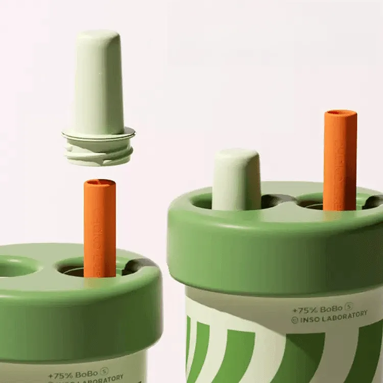 CHAKOLAB Ceramic Insulated BOBO Straw Cup 450ml