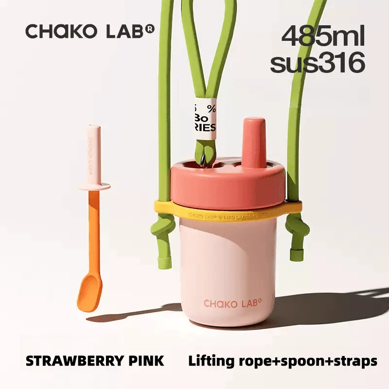 CHAKOLAB Ceramic Insulated BOBO Straw Cup 450ml