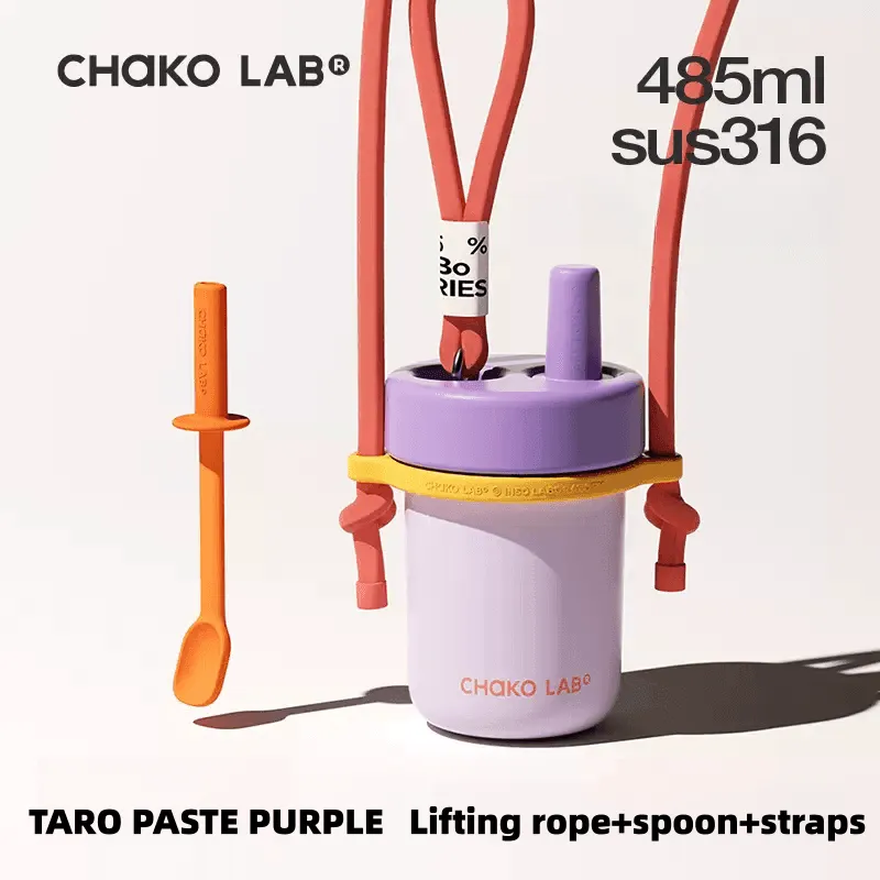 CHAKOLAB Ceramic Insulated BOBO Straw Cup 450ml