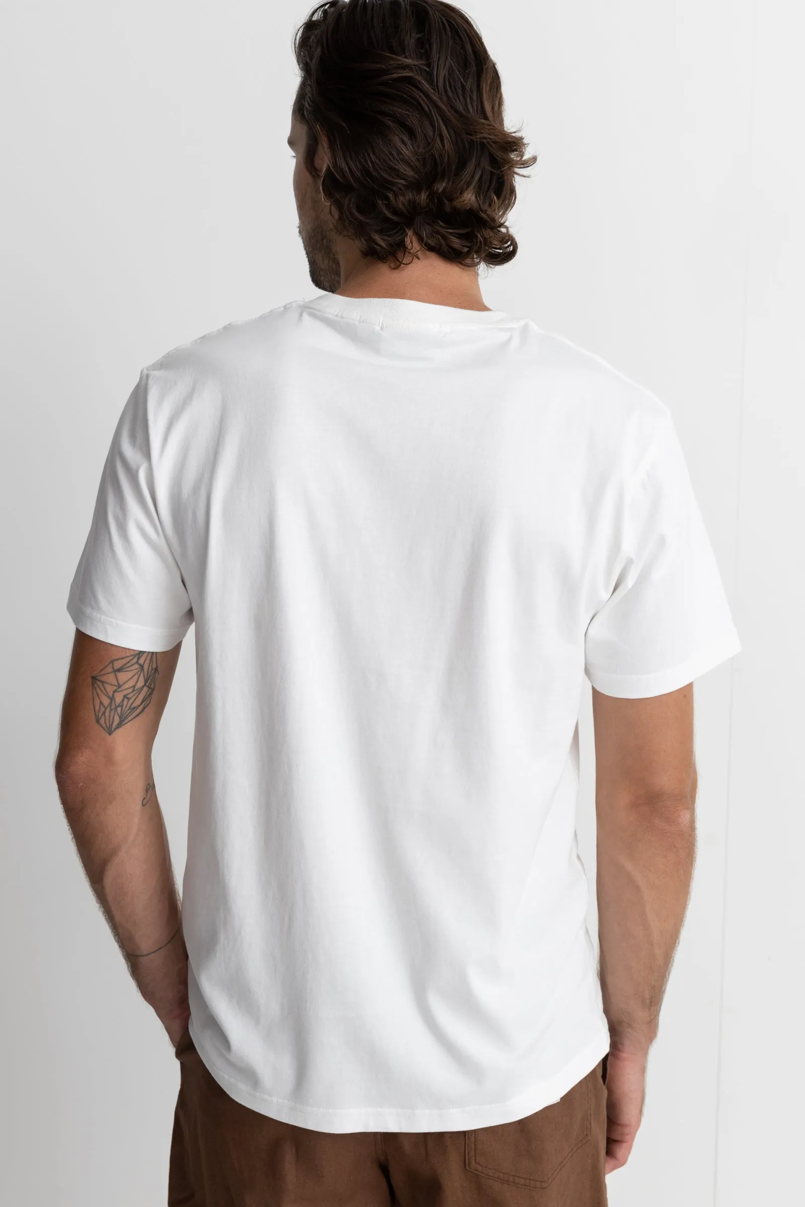 Classic Brand Tee Vintage White