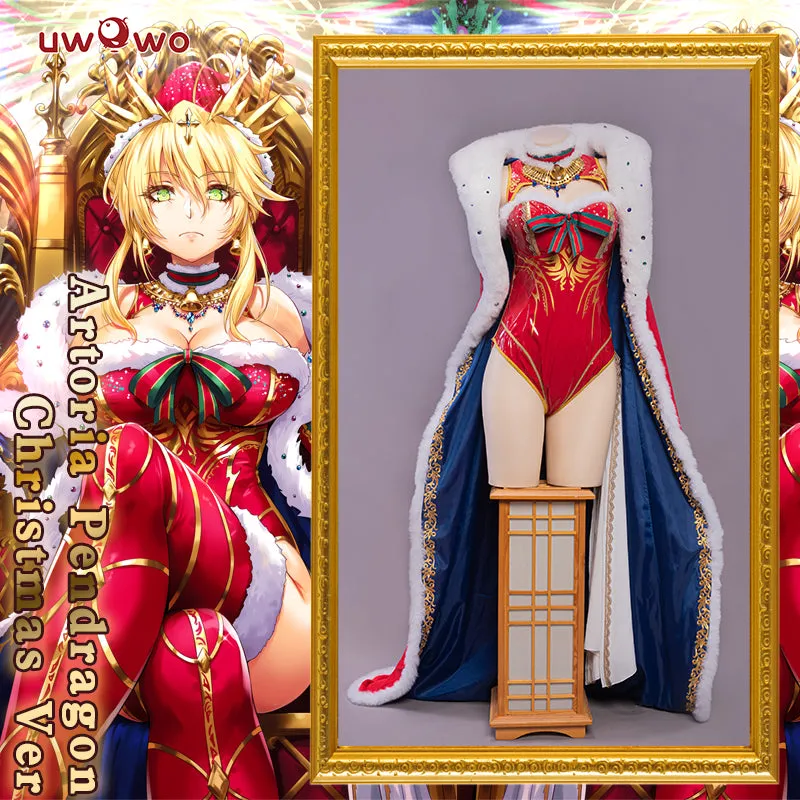 【Clearance】[Last Batch]Exclusive Uwowo X Sakiyamama Fate Grand Order/FGO Fanart Artoria Pendragon Christmas Ver Holiday Cosplay Costumes