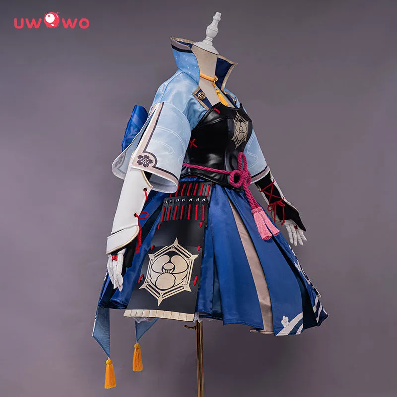 【Clearance】[Last Batch]Uwowo Game Genshin Impact Kamisato Ayaka Frostflake Heron Cosplay Costume