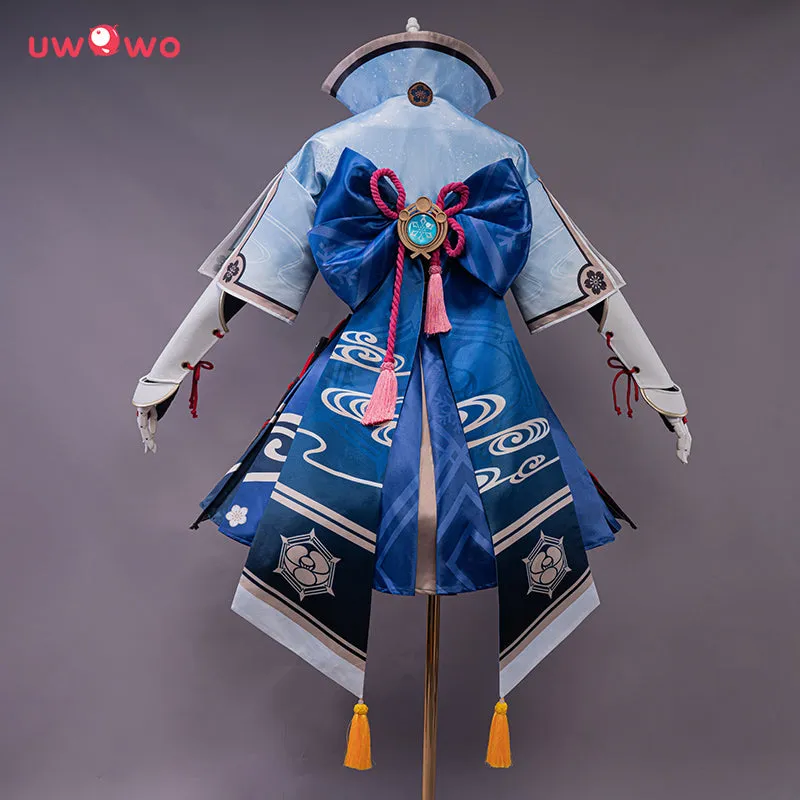 【Clearance】[Last Batch]Uwowo Game Genshin Impact Kamisato Ayaka Frostflake Heron Cosplay Costume