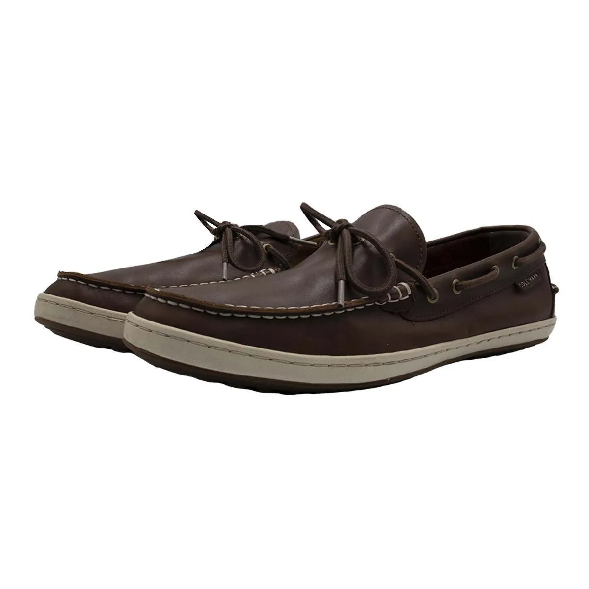 Cole Haan Pinch Roadtrip Casualboat Shoes Leather Brown Colour For Men