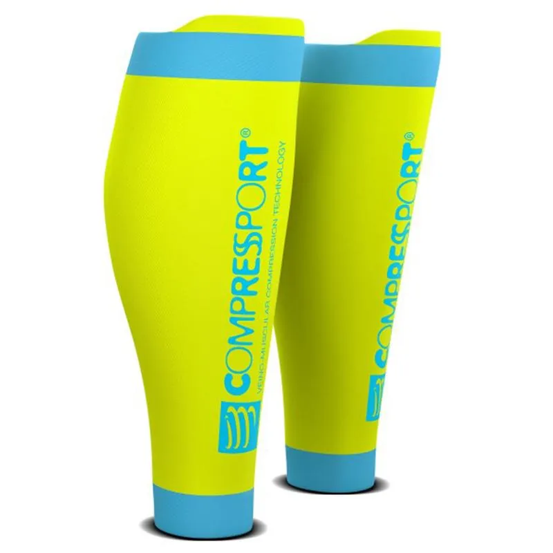 COMPRESSPORT R2V2 CALF SLEEVES (R2V2-FL1100) - FLUO YELLOW