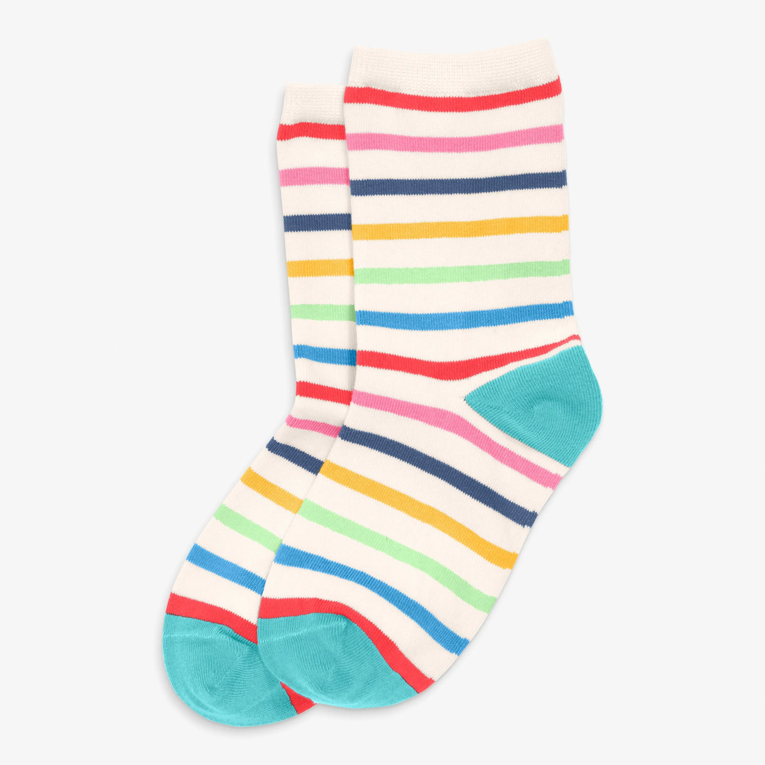 Crew sock in rainbow stripe