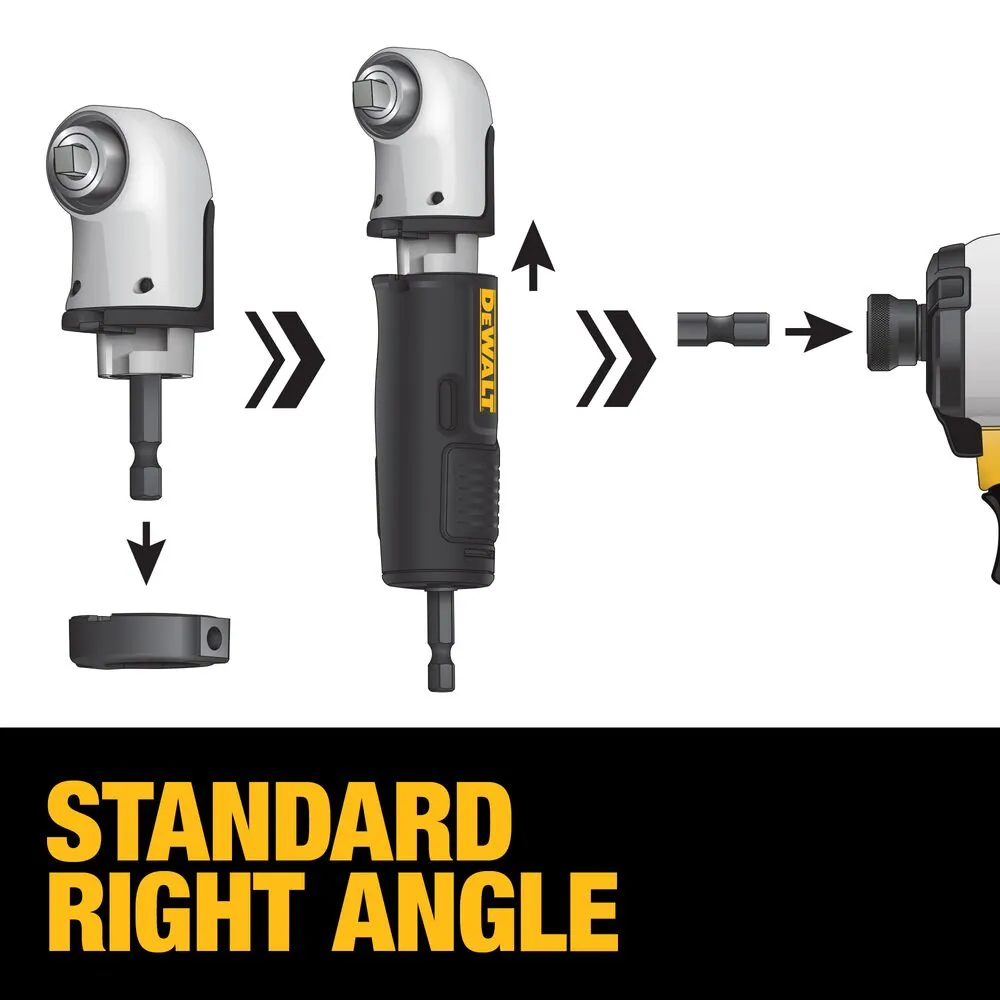 DeWALT DWAMRA14FT FLEXTORQ 1/4" Square Drive Modular Right Angle Attachment