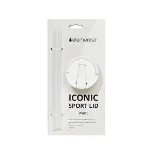 Elemental Iconic Sport Lid & Straw Pack - White