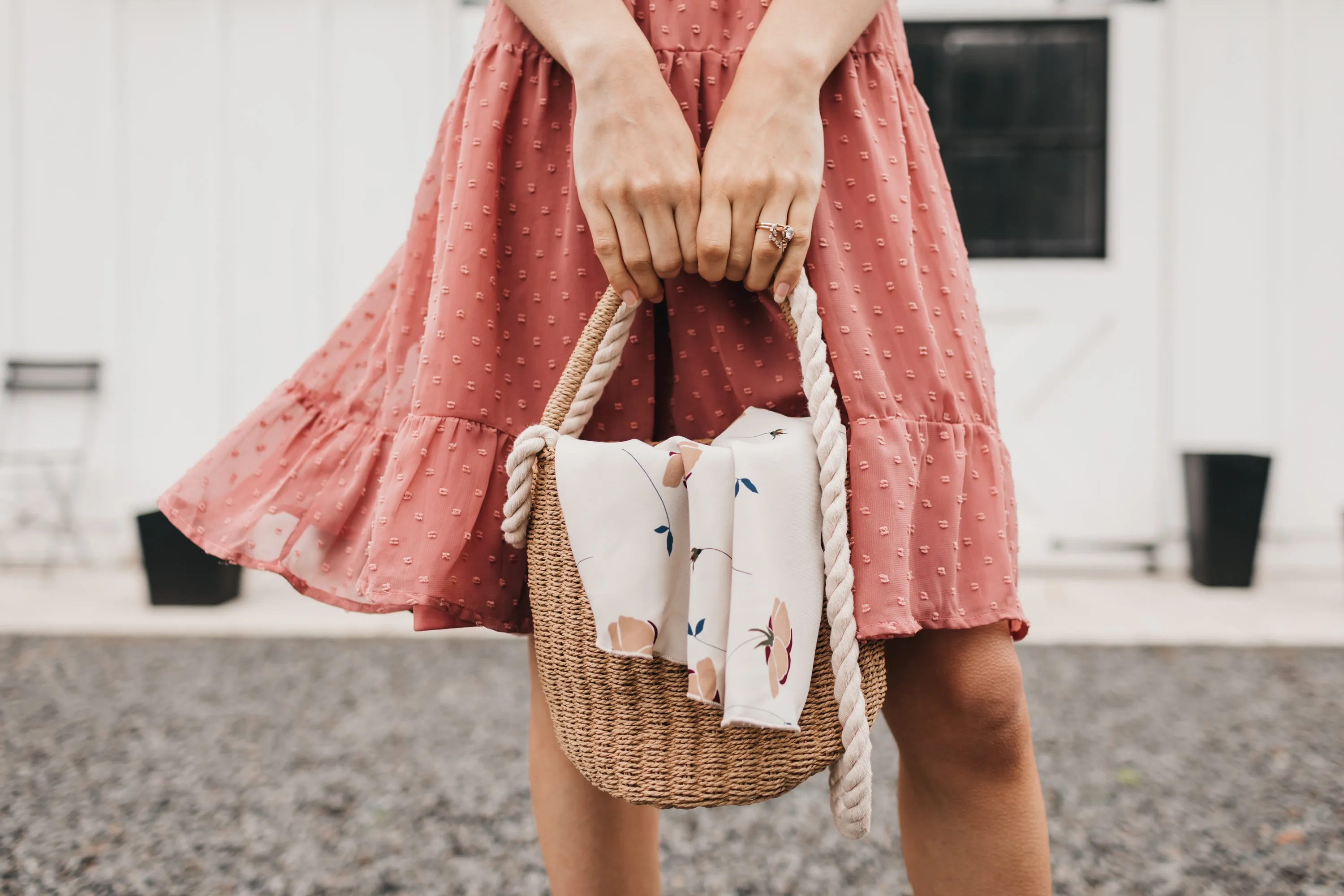 Elisa Swiss Dress in Sienna Pink