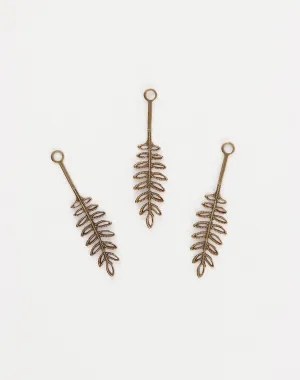 Fern Frond, 40x10mm, (3pcs)