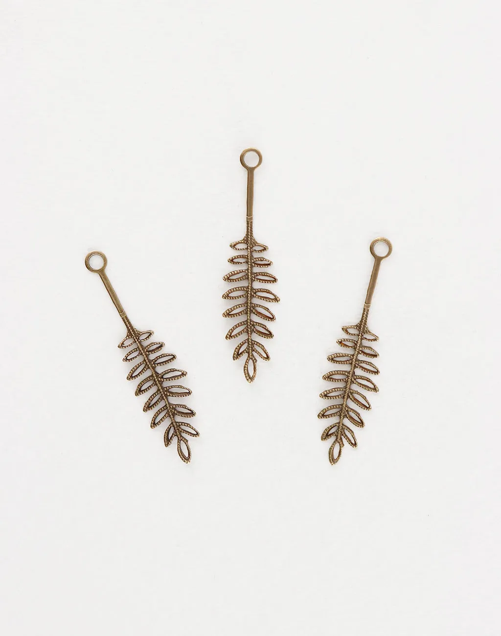 Fern Frond, 40x10mm, (3pcs)