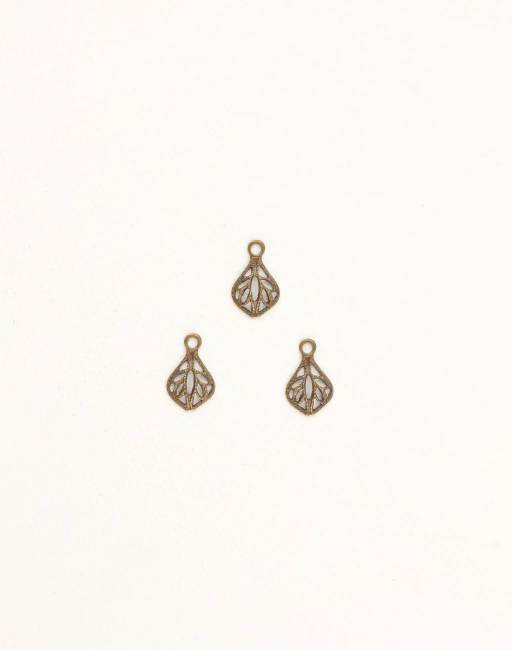 Filigree Teardrop, 12x8mm, (3pcs)