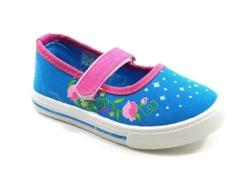 Girls Ositos 413K Floral Mary Jane Flat Shoes