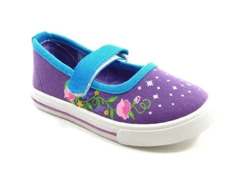 Girls Ositos 413K Floral Mary Jane Flat Shoes