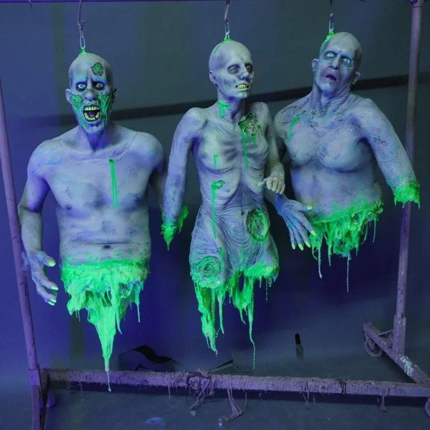 Glowing Ghoul Hanging Torso 3 Pack