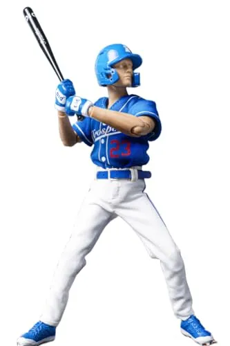 HiPlay DID Collectible Figure Full Set: Palm Hero Simply Fun Series The Blue Team Baseballer, 1:12 Scale Miniature Action Figurine