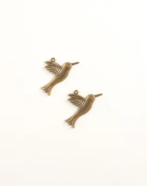 Hummingbird, 28x16mm, (2pcs)