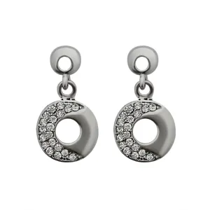 JewelMaze Austrian Stone Silver Plated Stud Earrings ( assorted design )