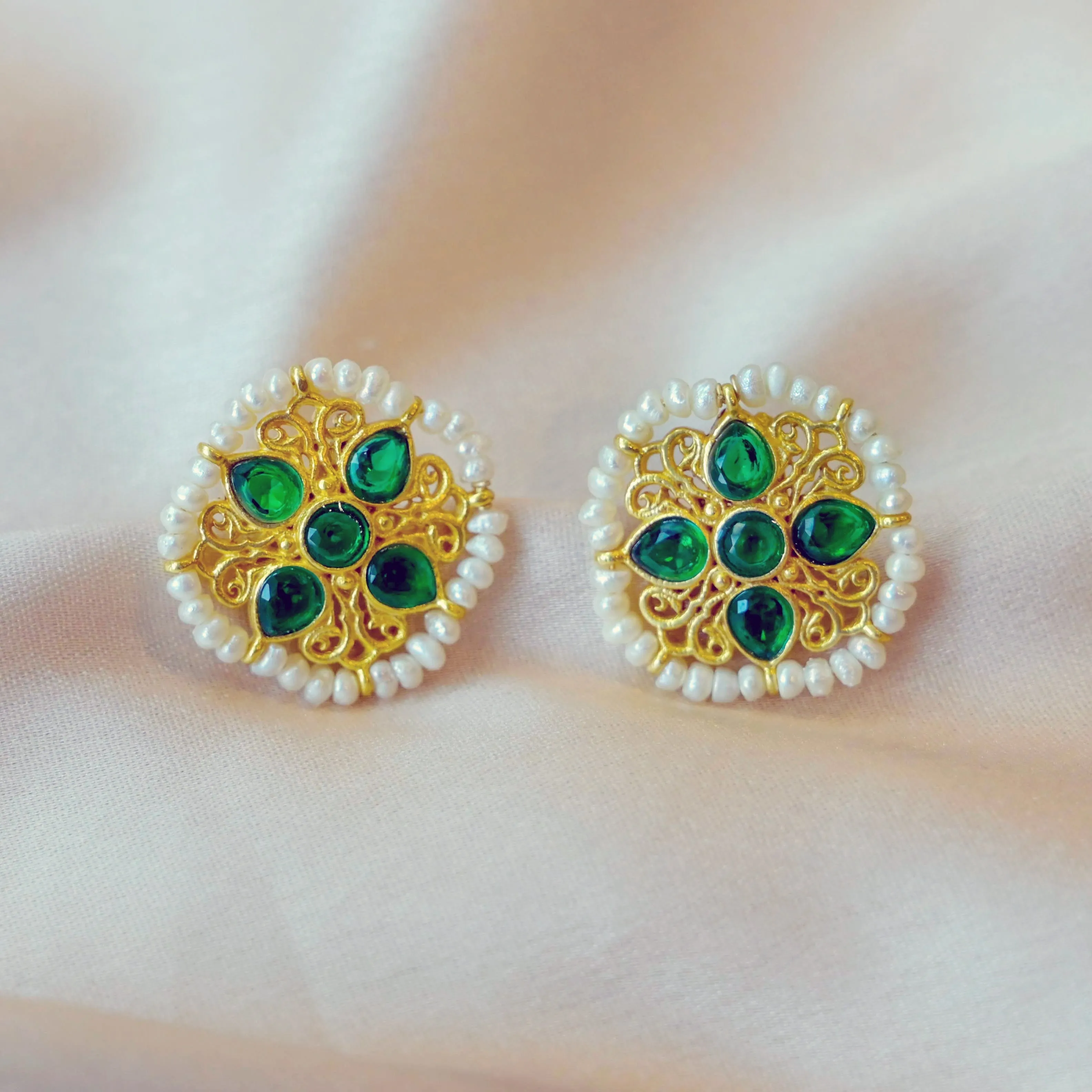 Elegant Jodha Style Earrings for Women in English